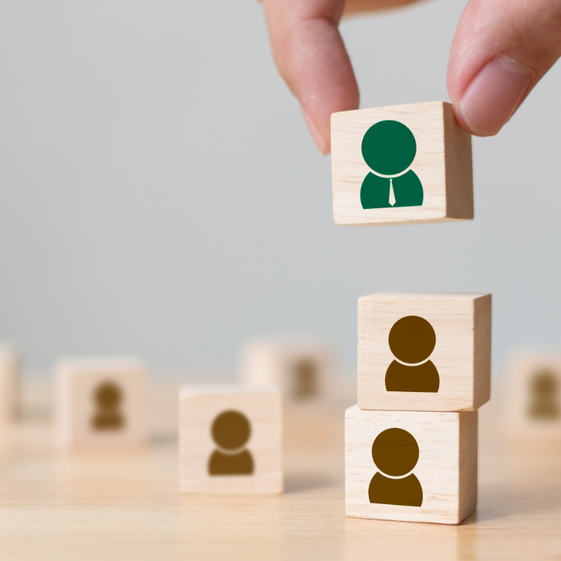 Lead management with team building blocks