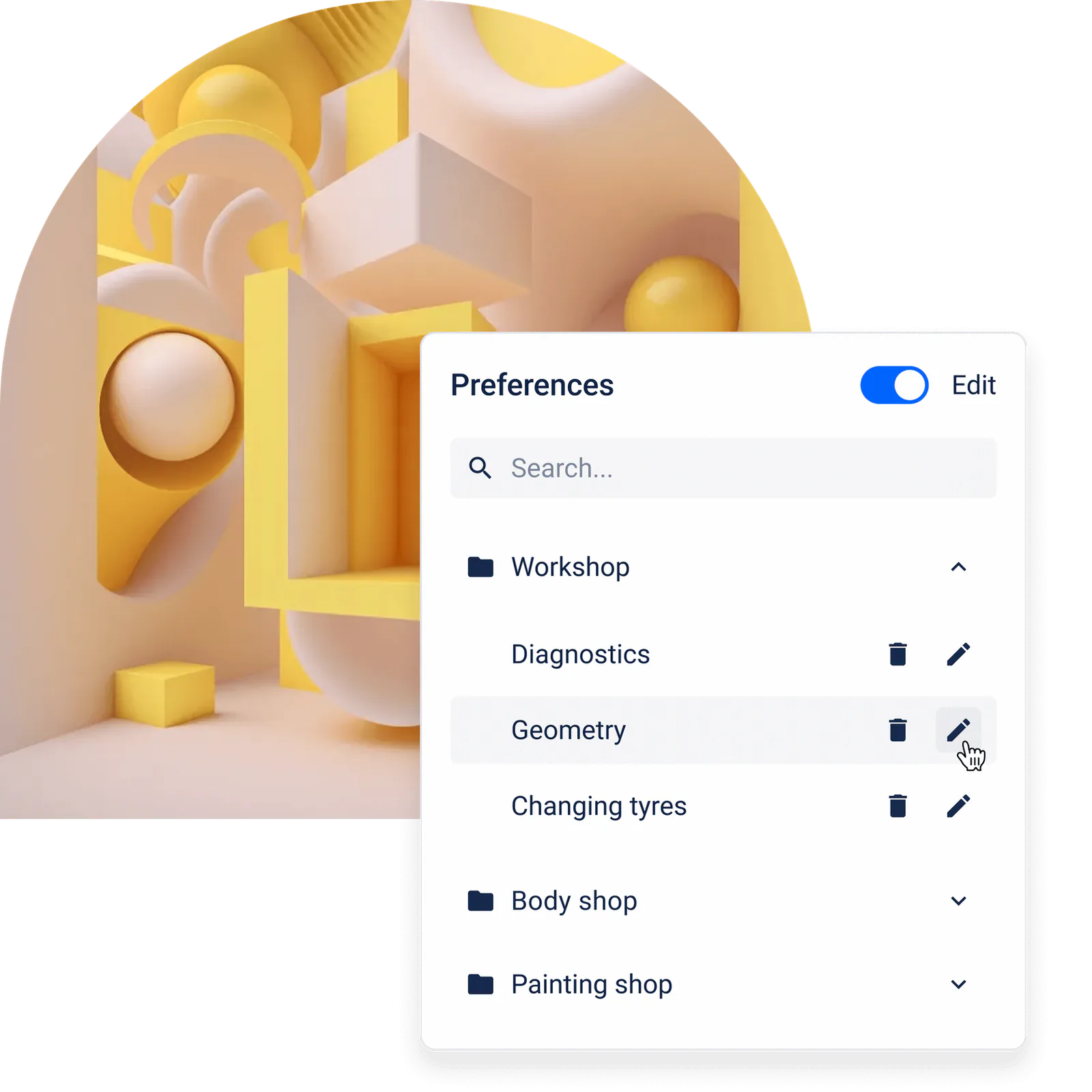 Smart guide with configurable service packages