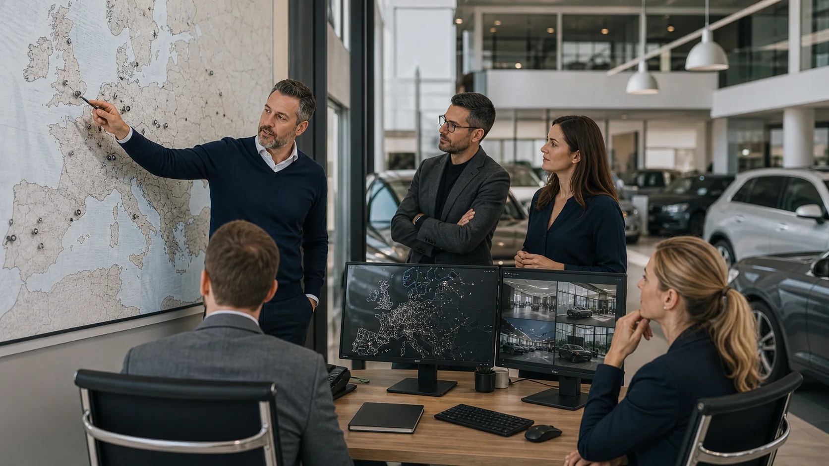 A European dealer group managing common standards across several dealership rooftops